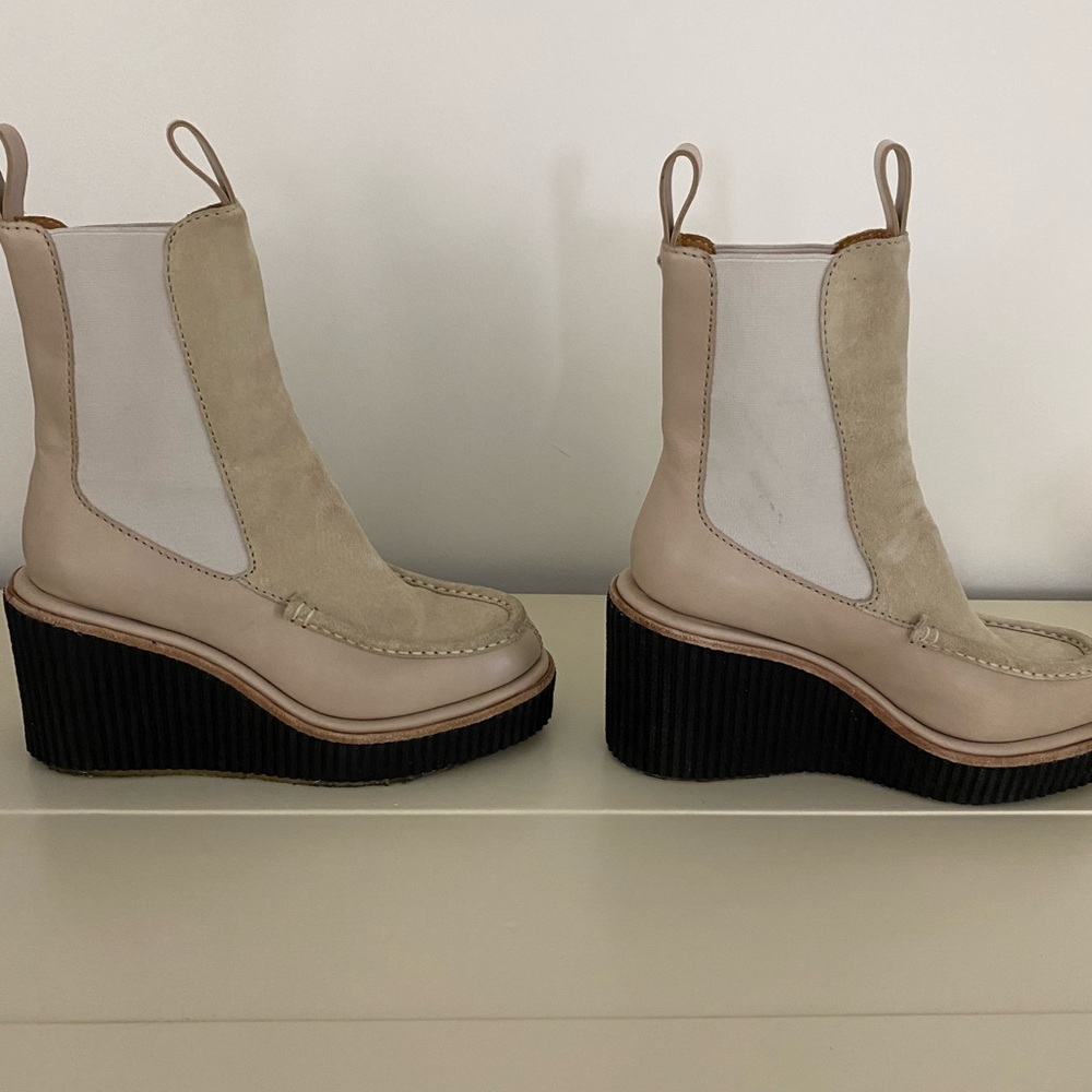 Beautiful Platform Wedge Boots Leather And Suede From… Gem